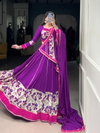 Purple Colour Pure Rayon With Printed Lehenga With Blouse Dupatta Lnb 1618